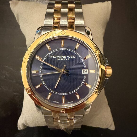 Raymond Weil Tango Blue Dial Two-tone Men's Watch - 5591-STP-50001 ($1475 MSRP) - Picture 2 of 6